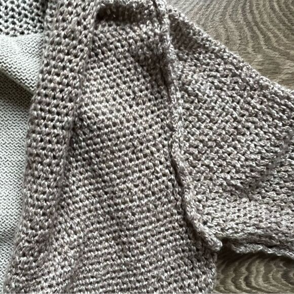 Culture Phit Wool Blend Tan Beige Thick Knit Open Cardigan Women's size Large - Picture 6 of 11